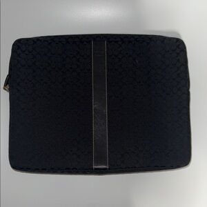 Black Coach Laptop Sleeve
